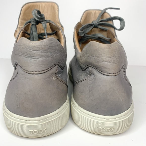 TOD’sGenuine Leather Grey High Top Fashion Sneaker in a size 10 - Picture 11 of 13